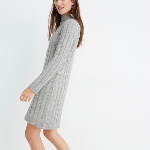NWT Madewell Donegal Mock Neck Sweater Dress - Picture 2 of 7